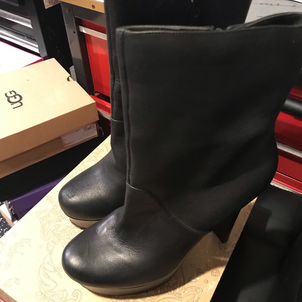 Jessica Simpson high heels platform boots